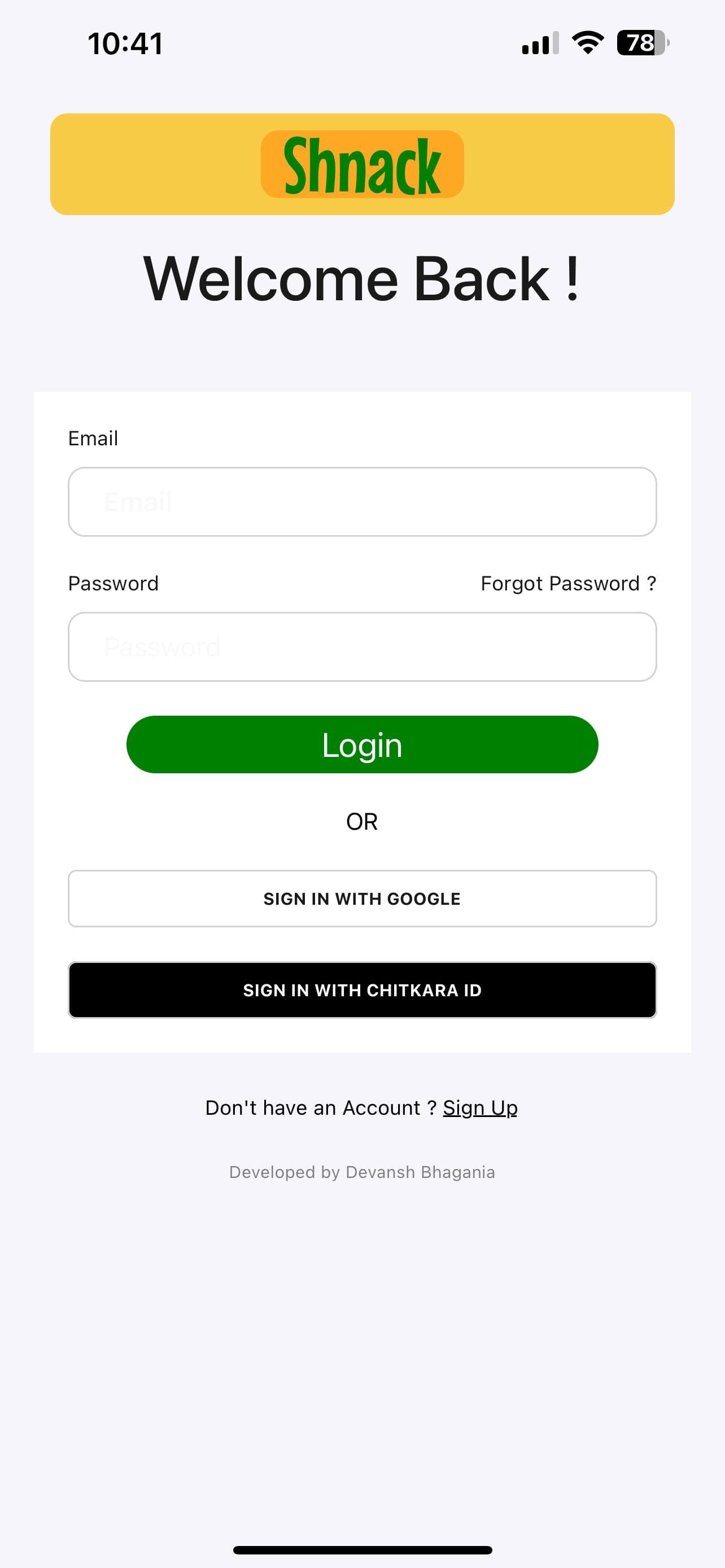 Shnack screen 1