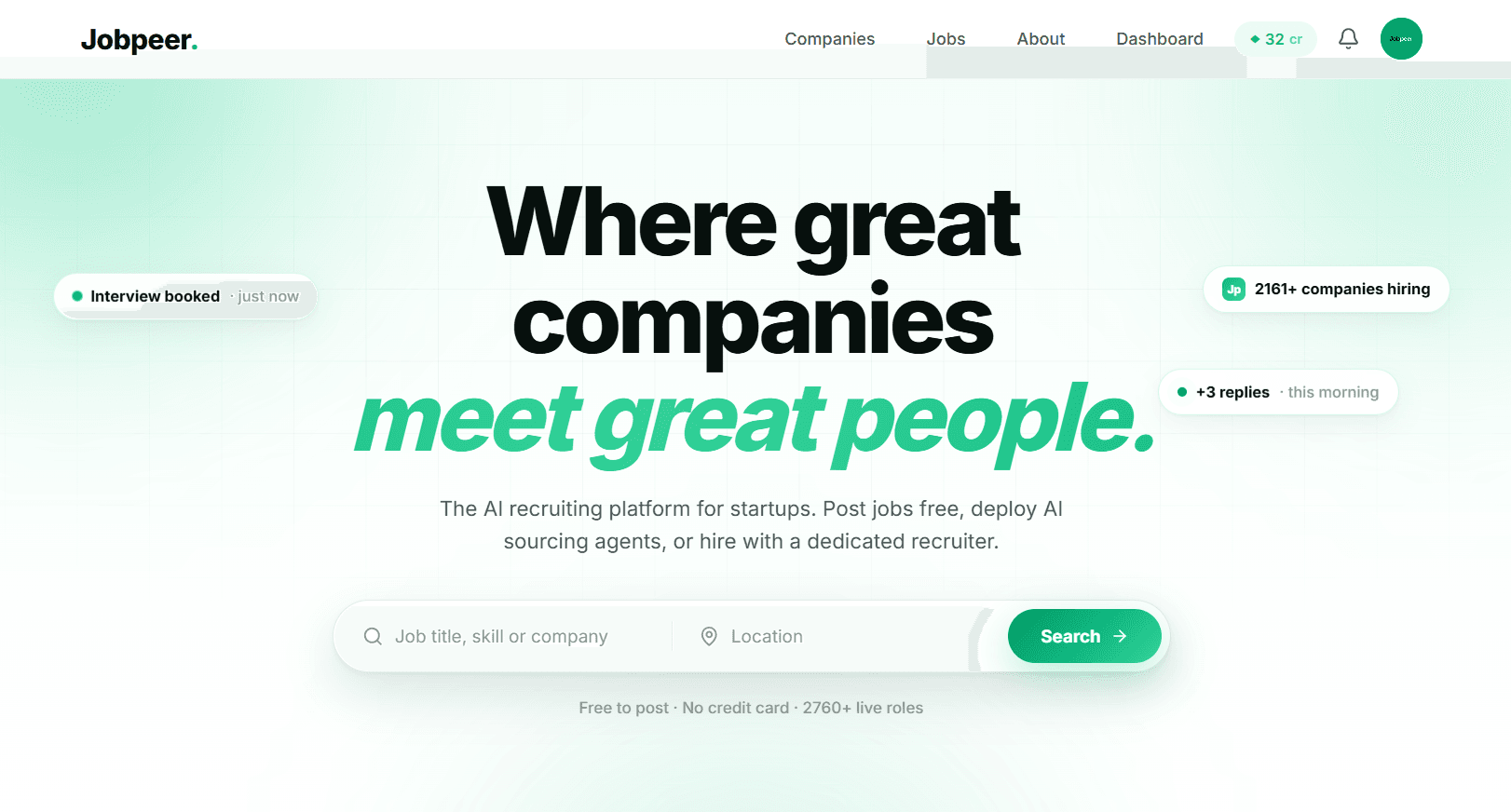 JobPeer website